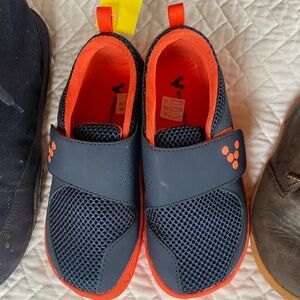 Vivo Barefoot Kids Sneakers - Navy and Orange